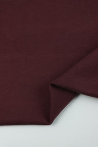 Dark Burgundy Cupro Double Knit Techno