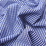 Load image into Gallery viewer, Navy Mini Gingham Cotton Shirting | Designer Deadstock (Copy)

