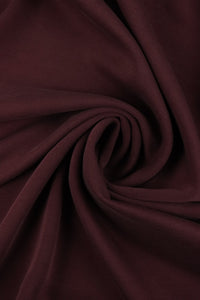 Dark Burgundy Cupro Double Knit Techno