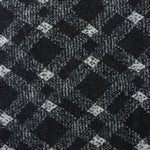Load image into Gallery viewer, Black &amp; White Diagonal Plaid Faux Wool Fleece Coating
