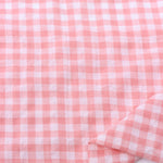 Load image into Gallery viewer, Shell Pink Gingham Cotton | Designer Deadstock
