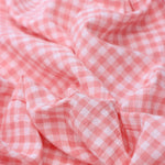 Load image into Gallery viewer, Shell Pink Gingham Cotton | Designer Deadstock

