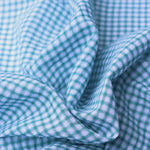 Load image into Gallery viewer, Gray/Teal/Purple Mini Gingham Textured Cotton | Designer Deadstock
