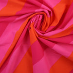 Load image into Gallery viewer, Orange/Hot Pink/Dark Pink Diagonal Stripe Nylon Spandex Tricot | Designer Deadstock

