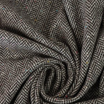 Load image into Gallery viewer, Rainbow Flecked Brown &amp; Ivory Herringbone Wool Coating
