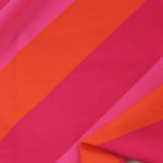 Load image into Gallery viewer, Orange/Hot Pink/Dark Pink Diagonal Stripe Nylon Spandex Tricot | Designer Deadstock
