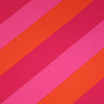 Load image into Gallery viewer, Orange/Hot Pink/Dark Pink Diagonal Stripe Nylon Spandex Tricot | Designer Deadstock
