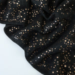 Load image into Gallery viewer, Black Marl &amp; Rose Gold Flecks Sibley Brushed Sweater Knit
