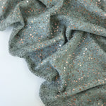 Load image into Gallery viewer, Dusty Sage Marl &amp; Rose Gold Flecks Sibley Brushed Sweater Knit
