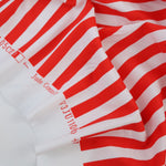 Load image into Gallery viewer, Red &amp; White 1/2&quot; Stripes Nylon Spandex Tricot | Designer Deadstock
