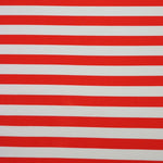 Load image into Gallery viewer, Red &amp; White 1/2&quot; Stripes Nylon Spandex Tricot | Designer Deadstock
