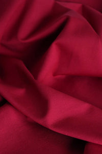 3YD 14IN REMNANT; Red Ruby Viscose Nylon Ponte