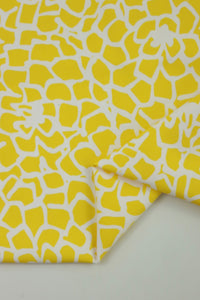 Buttercup Mums Matte Nylon Spandex Tricot | Designer Deadstock