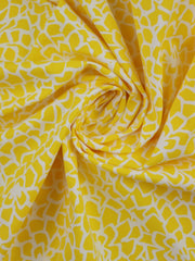 Load image into Gallery viewer, Buttercup Mums Matte Nylon Spandex Tricot | Designer Deadstock
