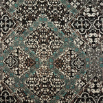 Load image into Gallery viewer, Teal/Mocha/Ivory Garden Gate Rayon Challis
