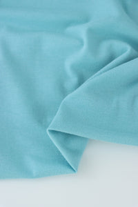 Cay Blue Lightweight Cotton Spandex Jersey