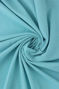 Cay Blue Lightweight Cotton Spandex Jersey