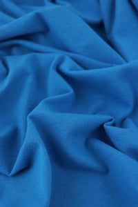 Cerulean Blue Lightweight Cotton Spandex Jersey