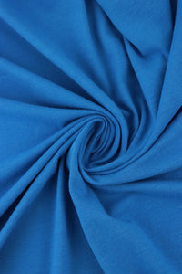 Cerulean Blue Lightweight Cotton Spandex Jersey