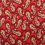 Load image into Gallery viewer, Red Paisley Rayon Challis
