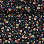 Load image into Gallery viewer, Wild Ditsy Floral on Black Rayon Challis
