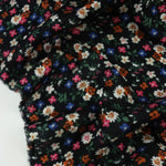 Load image into Gallery viewer, Wild Ditsy Floral on Black Rayon Challis
