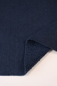 Navy Polartec Wind Pro Ribbed Sweater Fleece