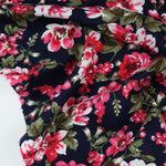 Load image into Gallery viewer, Amy Floral On Navy Rayon Challis
