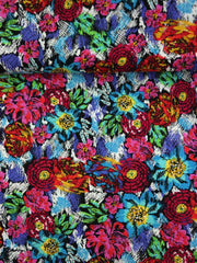 Load image into Gallery viewer, Electric Floral Rayon Challis
