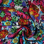 Load image into Gallery viewer, Electric Floral Rayon Challis
