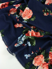 Load image into Gallery viewer, Mia Floral on Navy Liverpool
