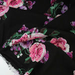 Load image into Gallery viewer, Lyla Floral on Black Rayon Challis
