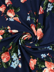 Load image into Gallery viewer, Mia Floral on Navy Liverpool
