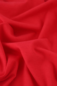 Firecracker Red Lightweight Cotton Spandex Jersey