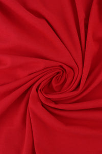 Firecracker Red Lightweight Cotton Spandex Jersey
