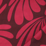 Load image into Gallery viewer, Ruby Botanic on Burgundy Viscose Sateen | Designer Deadstock

