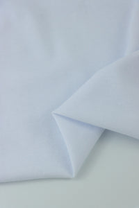 White Lightweight Cotton Spandex Jersey