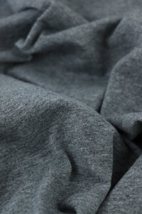 Charcoal Lightweight Cotton Spandex Jersey