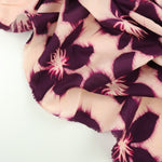 Load image into Gallery viewer, Plum &amp; Magenta Shibori Flowers Cotton Lawn | Designer Deadstock
