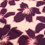 Load image into Gallery viewer, Plum &amp; Magenta Shibori Flowers Cotton Lawn | Designer Deadstock
