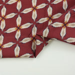 Load image into Gallery viewer, Shibori Starflowers on Russet Cotton Lawn | Designer Deadstock
