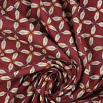Load image into Gallery viewer, Shibori Starflowers on Russet Cotton Lawn | Designer Deadstock
