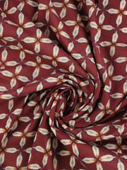 Load image into Gallery viewer, Shibori Starflowers on Russet Cotton Lawn | Designer Deadstock