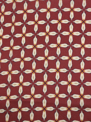 Load image into Gallery viewer, Shibori Starflowers on Russet Cotton Lawn | Designer Deadstock