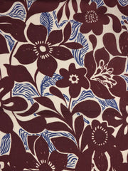 Load image into Gallery viewer, Maroon &amp; Royal Floral Cotton Lawn | Designer Deadstock