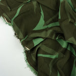 Load image into Gallery viewer, Shades of Green Geometric Viscose Crepe | Designer Deadstock
