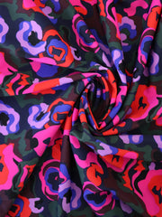 Load image into Gallery viewer, Abstract Blooms Nylon Spandex Tricot | Designer Deadstock
