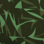 Load image into Gallery viewer, Shades of Green Geometric Viscose Crepe | Designer Deadstock
