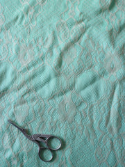 Load image into Gallery viewer, 3YD 3IN Bonded Lace Satin | Kayla's Destash