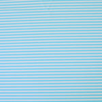 Load image into Gallery viewer, Sky Blue &amp; White Horizontal 1/8&quot; Stripe Nylon Spandex Tricot | Designer Deadstock
